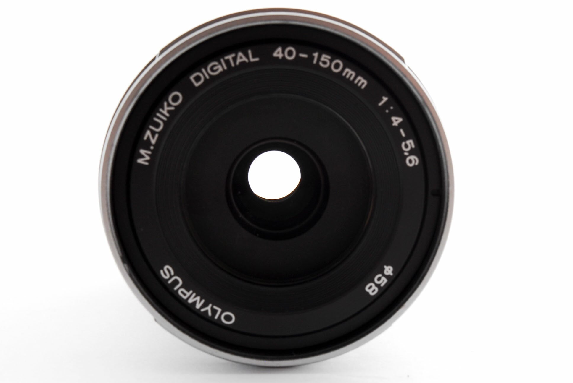 【中古】オリンパス OLYMPUS M.Zuiko DIGITAL 40-150mm f/4-5.6 R ED MSC シルバー 美品 マイクロフォーサーズマウント ズームレンズ