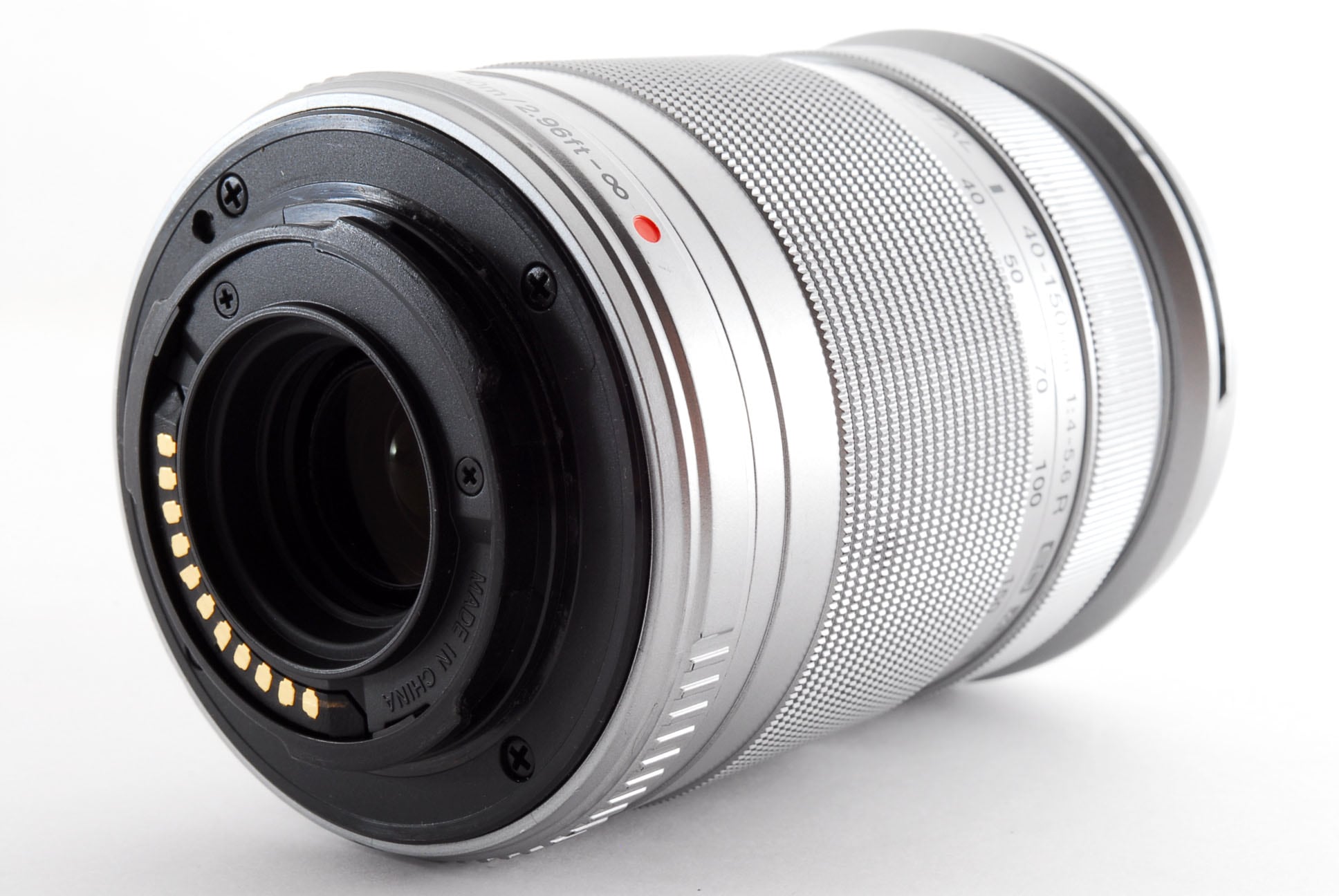 【中古】オリンパス OLYMPUS M.Zuiko DIGITAL 40-150mm f/4-5.6 R ED MSC シルバー 美品 マイクロフォーサーズマウント ズームレンズ