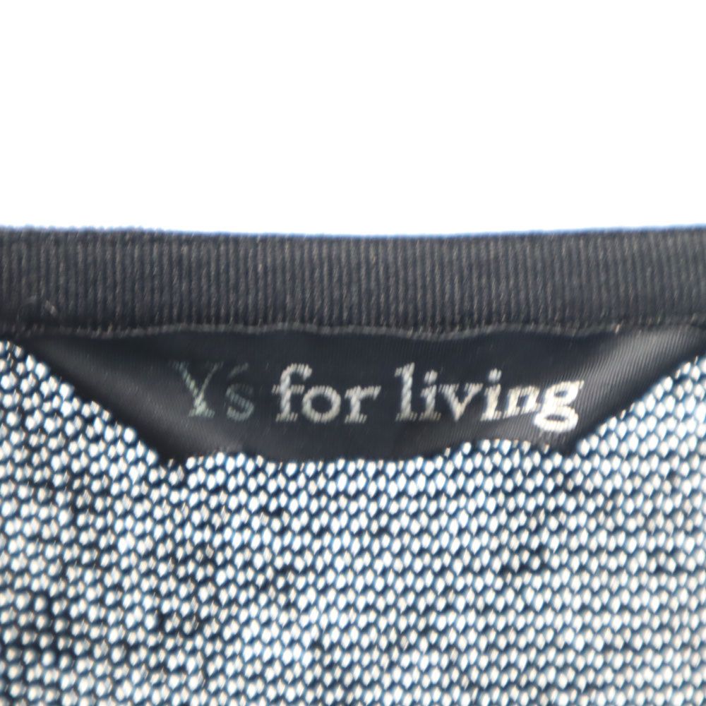 ワイズフォーリビング 日本製 ノースリーブ セーター ブラック Y’s for living ニット レディース ワイズフォーリビング 日本製 ノースリーブ セーター ブラック Ys for