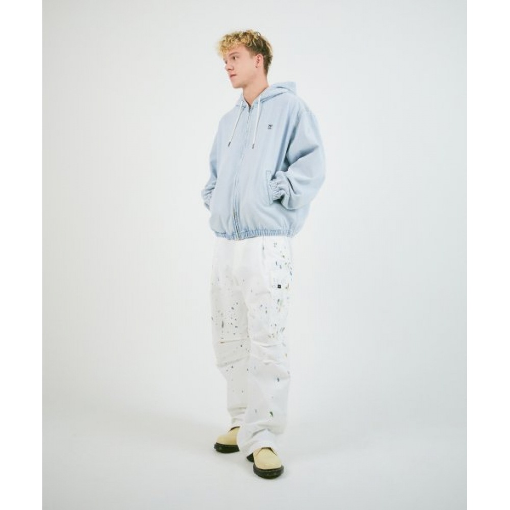 LMC (LMC) ゴシックデニムフーディージャケットライトブルー