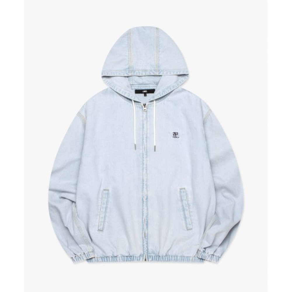 LMC (LMC) ゴシックデニムフーディージャケットライトブルー