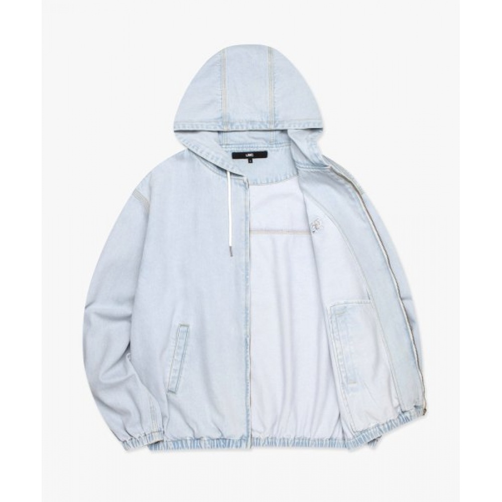 LMC (LMC) ゴシックデニムフーディージャケットライトブルー
