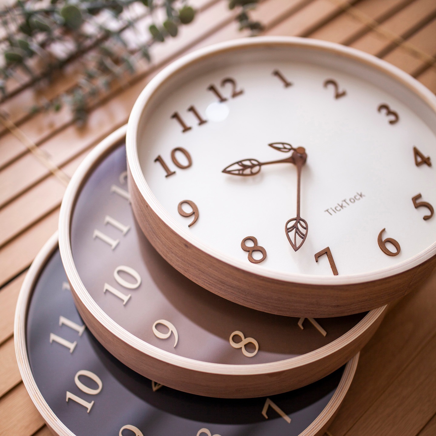 [ticktok studio] 300 milk tea Interior Wall clock 3色 韓国の人気 ホームデコ 贈り物