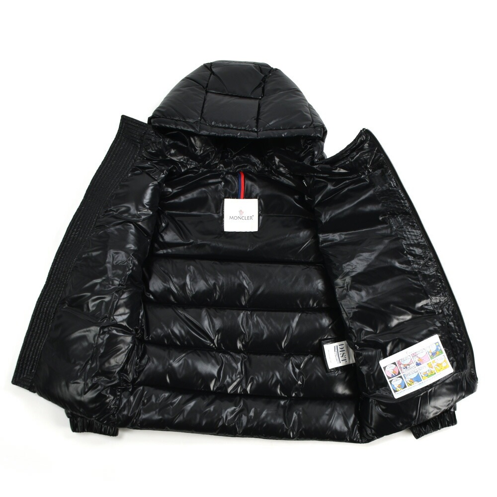 モンクレール ダウンジャケット キッズ ジュニア 子供用 ブルゾン フード付きダウン ブラック 黒 MONCLER LOTER[1a00061-999-810]