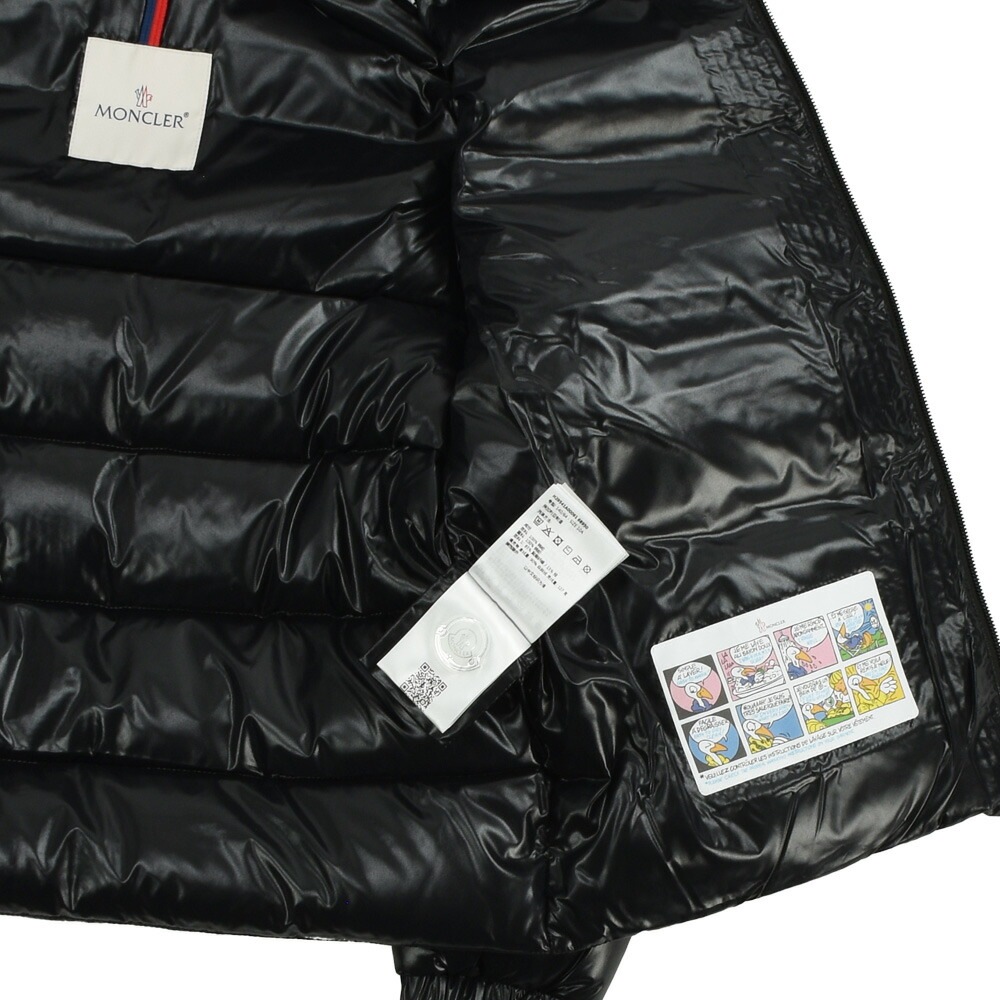 モンクレール ダウンジャケット キッズ ジュニア 子供用 ブルゾン フード付きダウン ブラック 黒 MONCLER LOTER[1a00061-999-810]