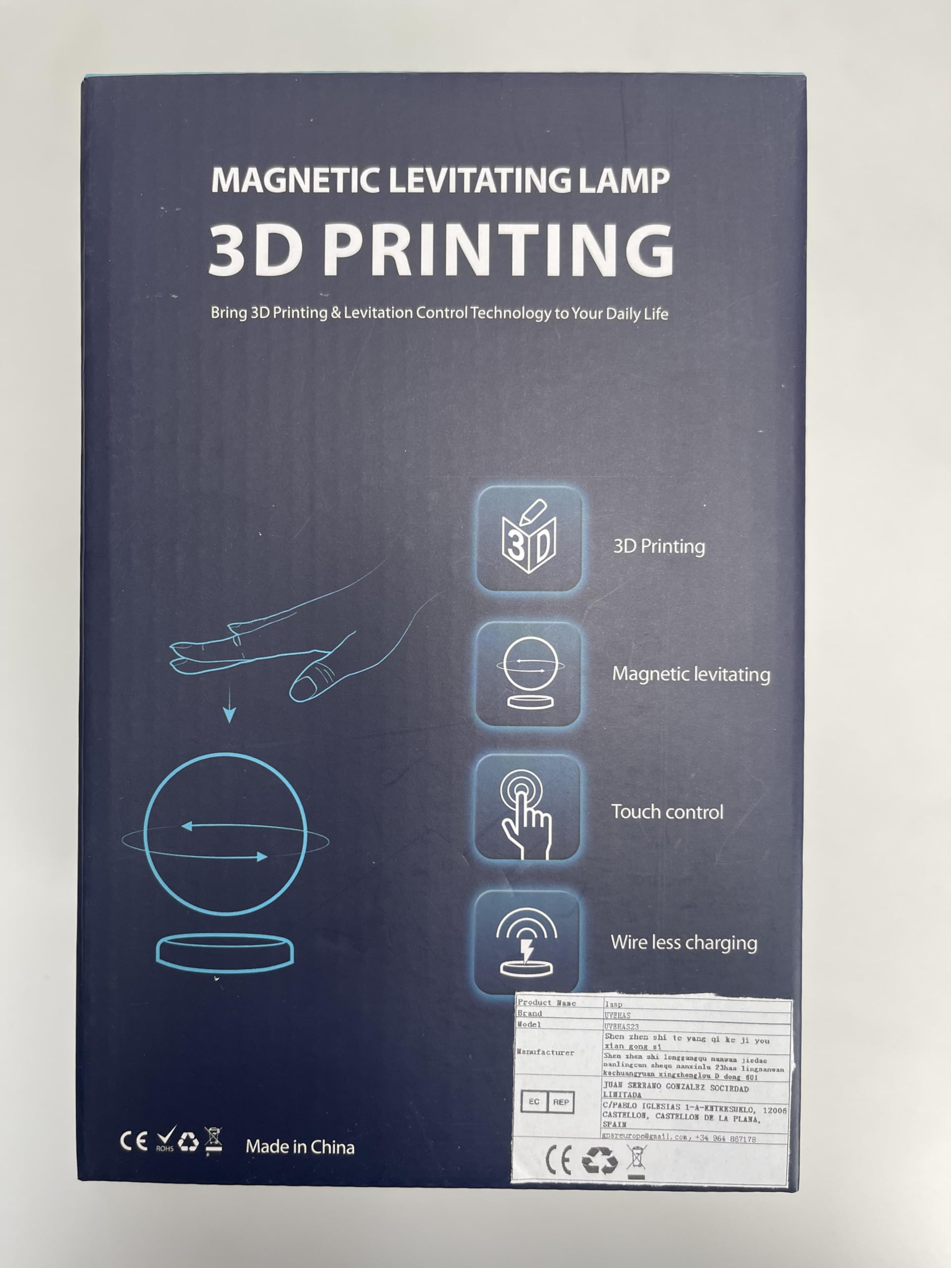 浮遊月ランプ-浮遊ギャラクシームーンライトリモコン16色LED磁気浮遊回転3D印刷ルナーナイトライト机装飾ランプ部屋の装飾のための創造的なギフト 浮遊月ランプ-浮遊ギャラクシームーンライトリモコン16色LED磁気浮遊回転3D印刷ルナーナイトライト机装飾ランプ部屋の装飾のための創造的なギフト