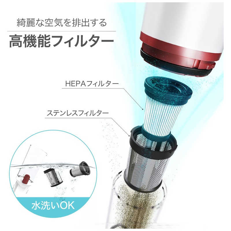 ソウイジャパン　スティッククリーナー スリムクリーナー [ダストボックス式 /コードレス]　SY-120-PK ピンク