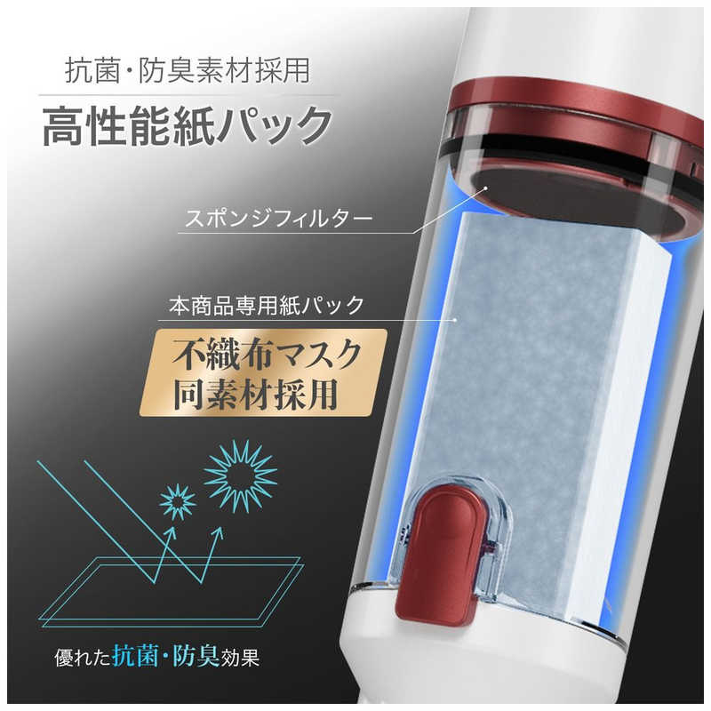 ソウイジャパン　スティッククリーナー スリムクリーナー [ダストボックス式 /コードレス]　SY-120-PK ピンク