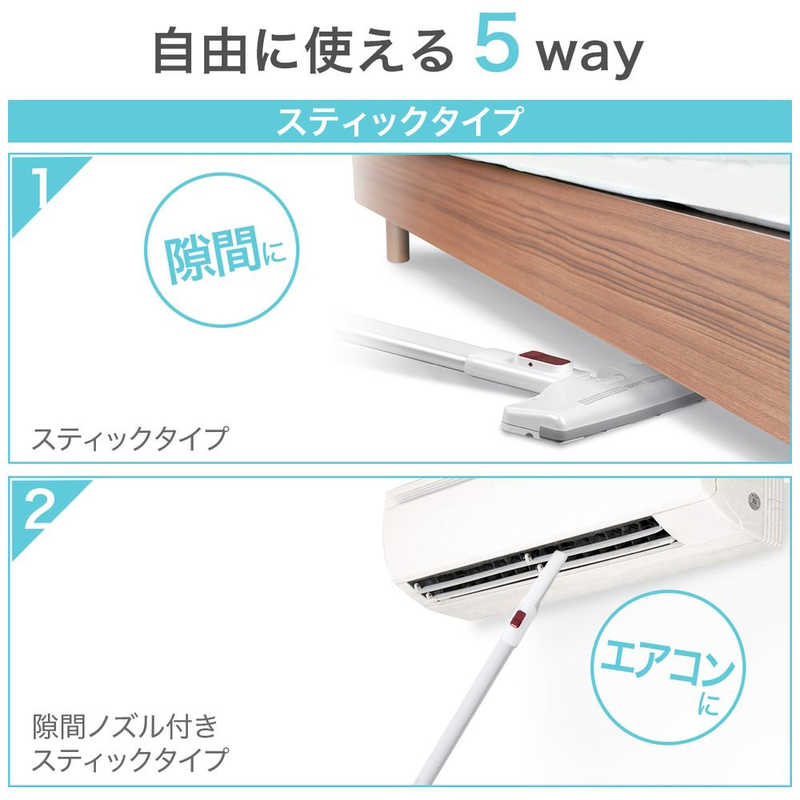 ソウイジャパン　スティッククリーナー スリムクリーナー [ダストボックス式 /コードレス]　SY-120-PK ピンク