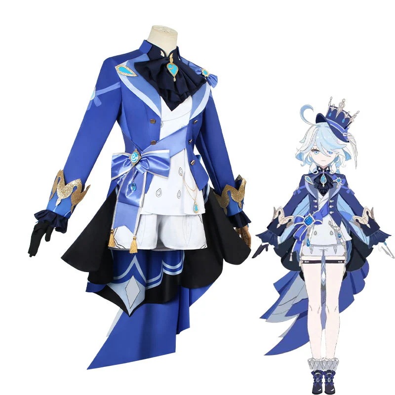 【2枚購入で200円 OFF！急速出荷】オリジナル 水神フカロスフォニーナ ゲーム衣装 女性一式セット