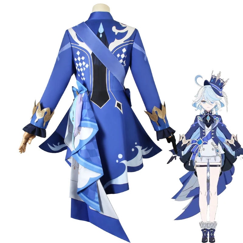 【2枚購入で200円 OFF！急速出荷】オリジナル 水神フカロスフォニーナ ゲーム衣装 女性一式セット