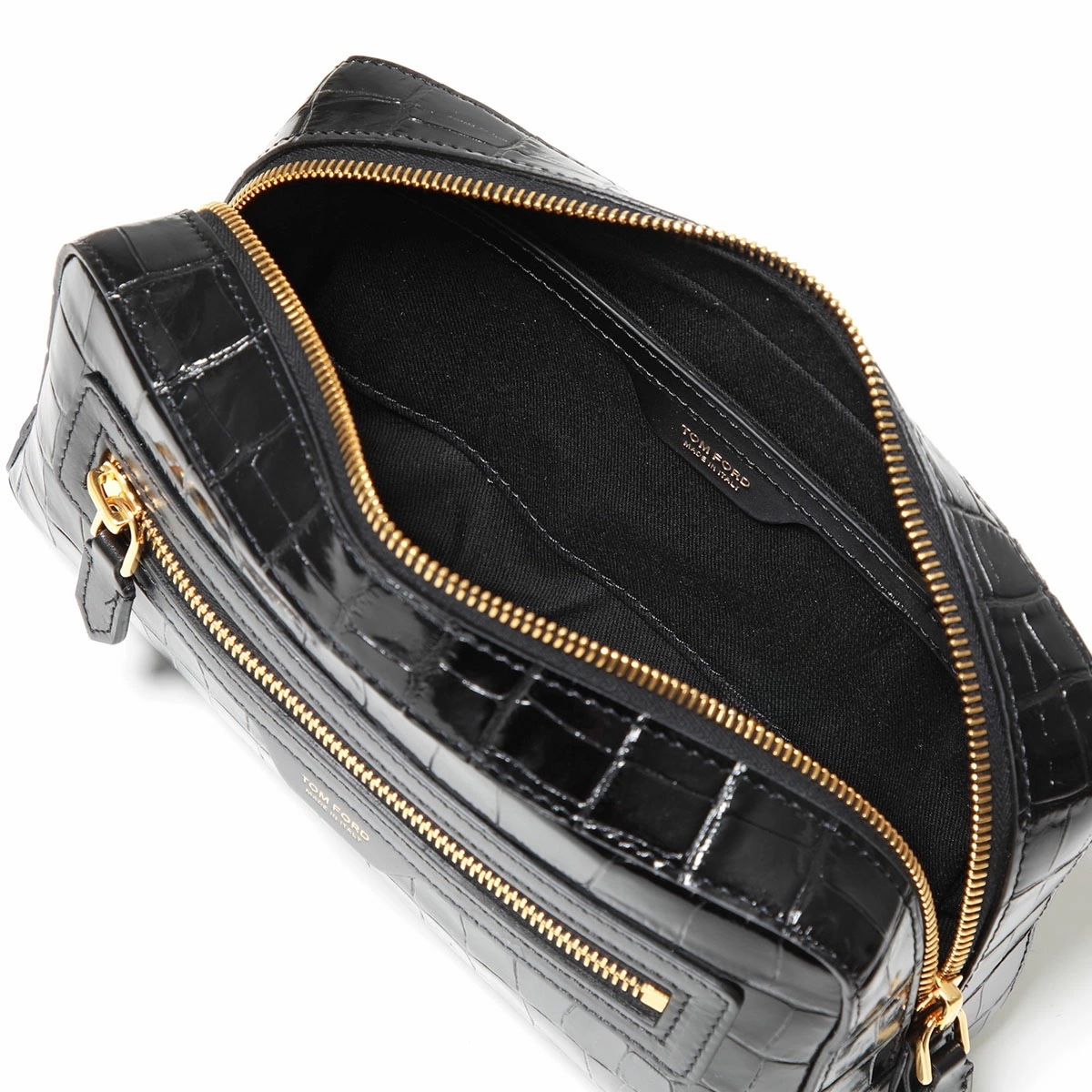 TOM FORD トムフォード クラッチバッグ Y0356 LCL403G メンズ エナメル レザー クロコダイル型押し ポーチ セカンドバッグ 鞄 1N001 TOM FORD トムフォード クラッチバッグ Y0356 LCL403G メンズ エナメル レザー クロコダイル型押し ポーチ セカンドバッグ 鞄 1N001