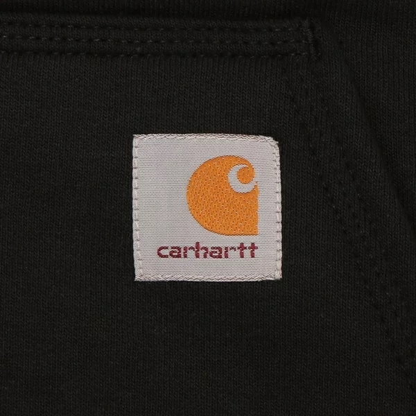 パーカー フーディー ルーズフィット ミッドウエイト フルジップ スウェット ブラック メンズ K122 BLK