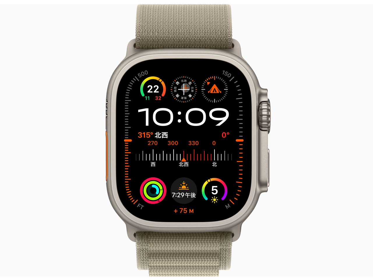 Apple Watch Ultra 2 GPS+Cellularモデル 49mm MREY3J/A [オリーブアルパインループ M]_1