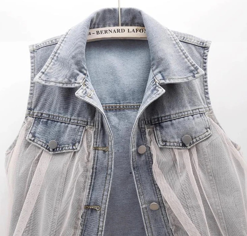 Hot!!!デニムベスト レディース ベスト シアー デニムジレデニムジレ トップス 大きいサイズ 羽織 おしゃれ