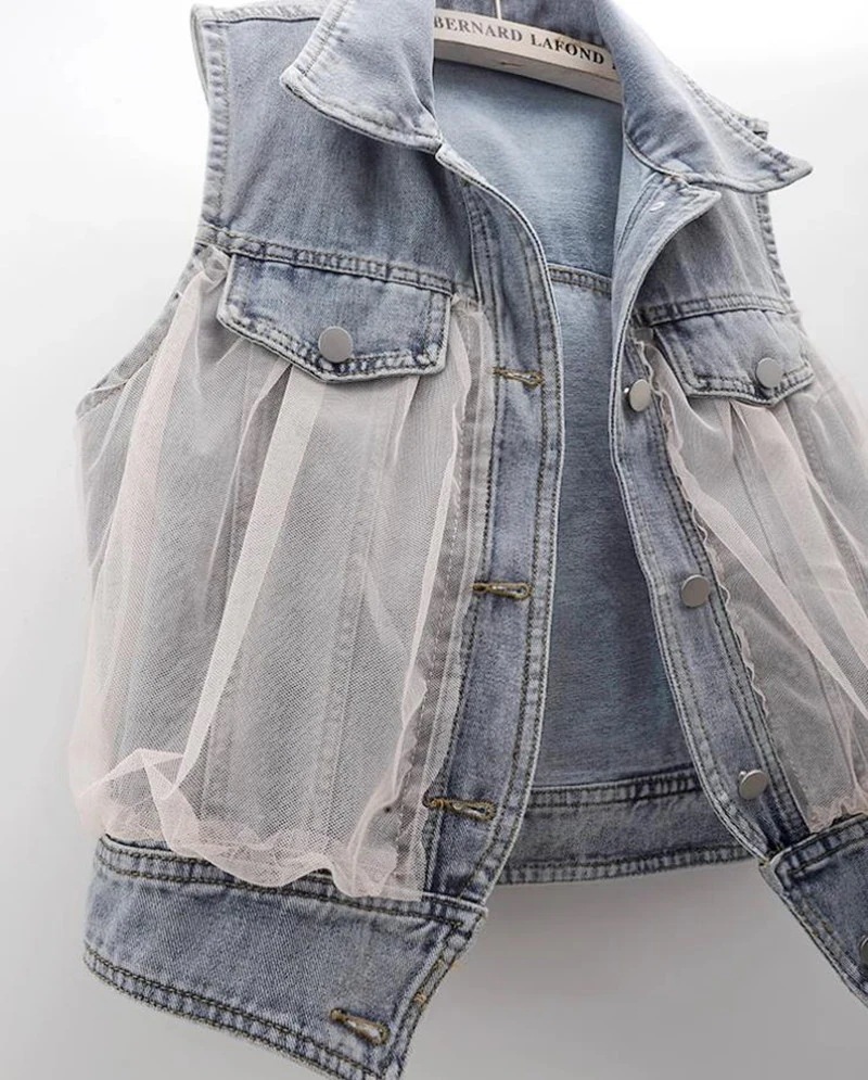 Hot!!!デニムベスト レディース ベスト シアー デニムジレデニムジレ トップス 大きいサイズ 羽織 おしゃれ