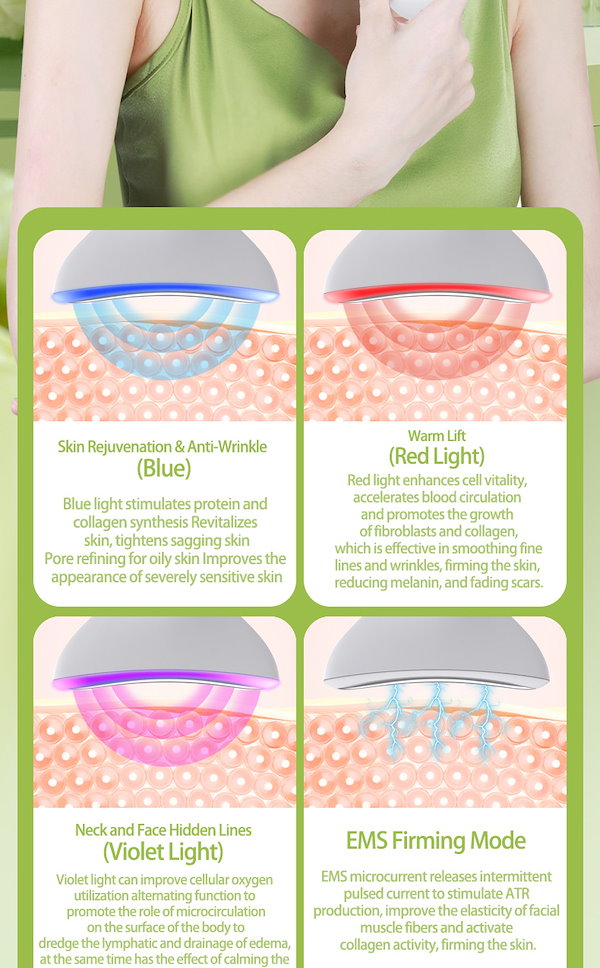 Qoo10] EMS首美顔器小顔V顔美顔器 首フェイス