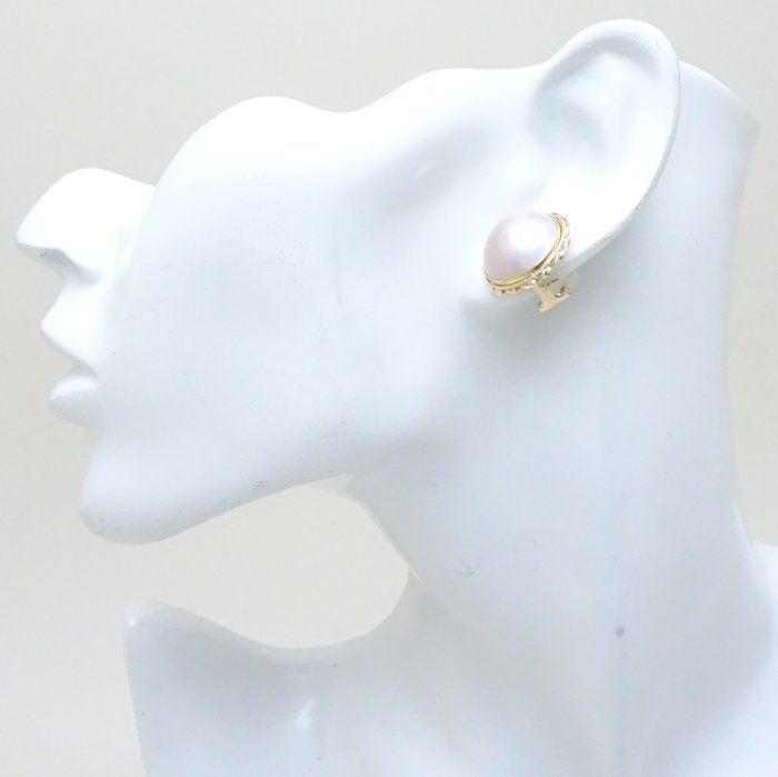 マベパール イヤリング 真珠 K18YG イエローゴールド/28193【中古】 マベパール イヤリング 真珠 K18YG イエローゴールド/28193【中古】