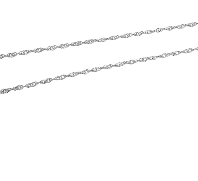 Heart twist necklace - Silver Heart twist necklace - Silver