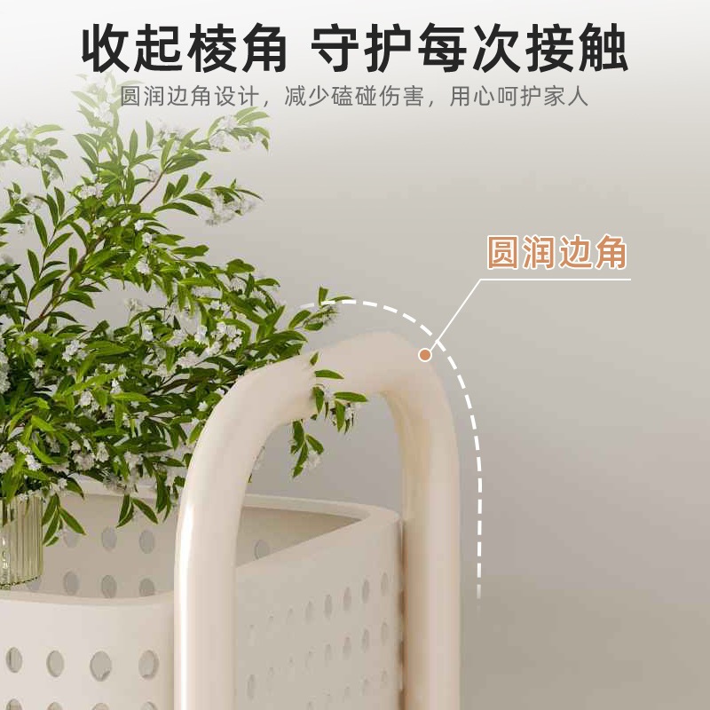 リビングルームフラワーシェルフフロアスタンドモダンなシンプルなモバイルシェルフシェルフシェルフプラントフラワーポットラックエクストラ厚の厚い収納ラックバルコニー