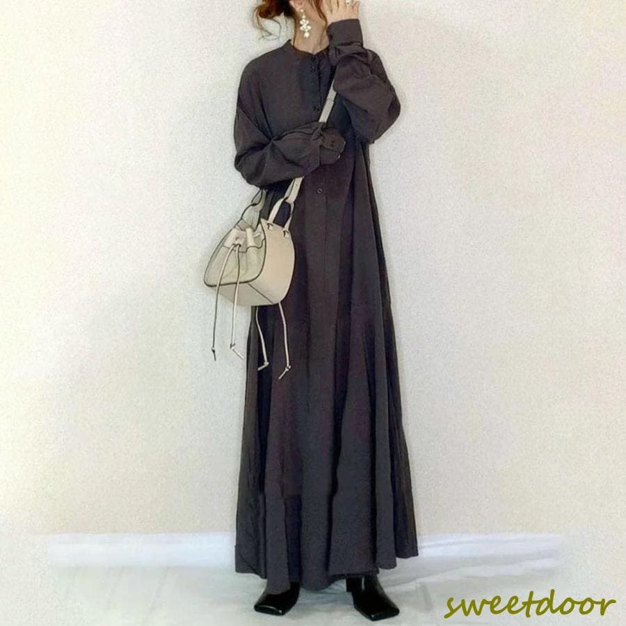 tシャツワンピース 秋 冬 大きいサイズ マキシワンピース ゆったり 長袖 ロング 夏 春 黒 マキシワンピ きれいめ リゾート 黒ワンピース コーデ フォーマル