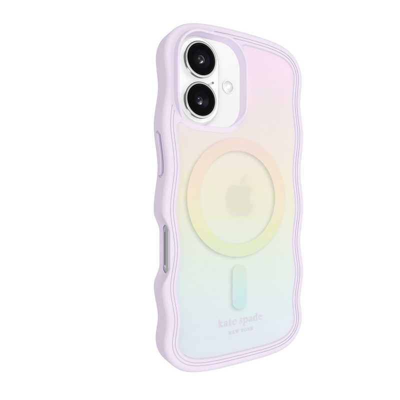KATESPADE iPhone 16 Kate Spade Wavy - MagSafe/ Recycled Opal Iridescent Opal Iridescent KS054350 KATESPADE iPhone 16 Kate Spade Wavy - MagSafe/ Recycled Opal Iridescent Opal Iridescent KS054350