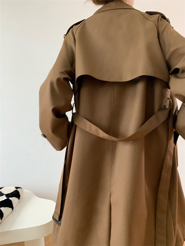 自主撮影 受け取って腰 ヤングスタイル レトロ ラペル 中長セクション ピュアカラー 自主撮影 受け取って腰 ヤングスタイル レトロ ラペル 中長セクション ピュアカラー