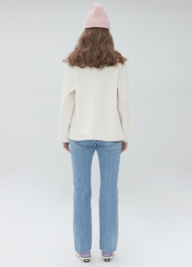 [MUDIDI] Collar block denim jacket 003