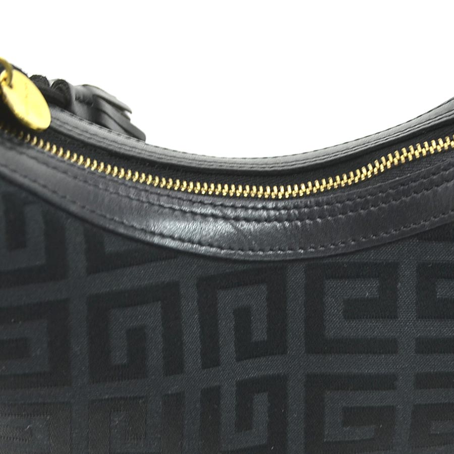 ジバンシィ GIVENCHY ショルダーバッグ キャンバス/レザー ブラック ゴールド レディース e60294n ジバンシィ GIVENCHY ショルダーバッグ キャンバス/レザー ブラック ゴールド レディース e60294n
