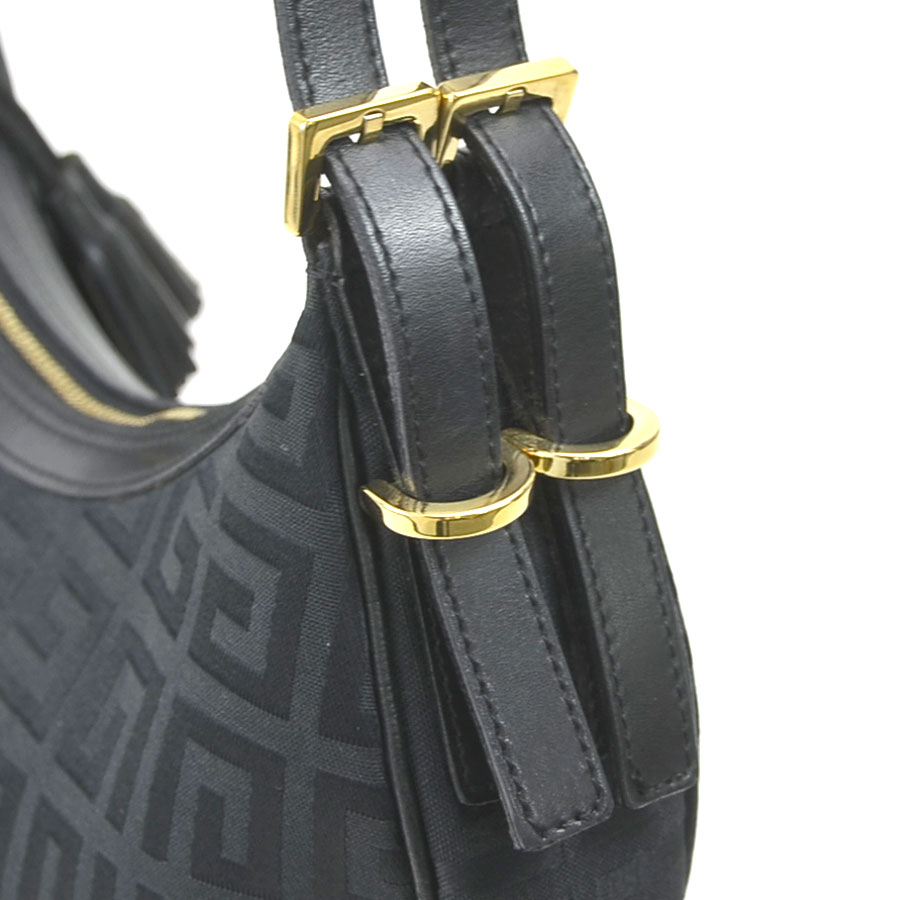 ジバンシィ GIVENCHY ショルダーバッグ キャンバス/レザー ブラック ゴールド レディース e60294n ジバンシィ GIVENCHY ショルダーバッグ キャンバス/レザー ブラック ゴールド レディース e60294n