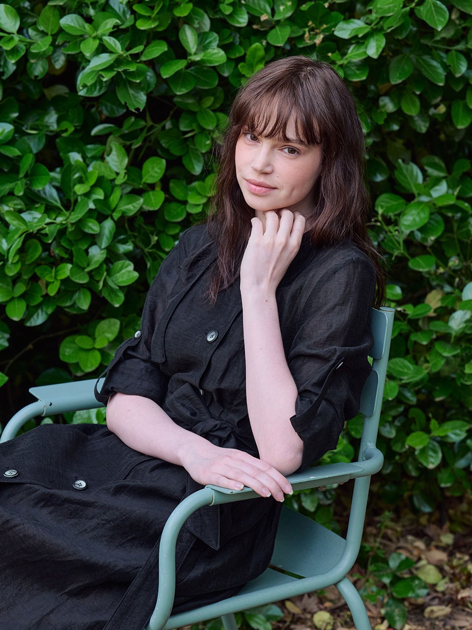 ホットサマーリネンブレンディングハイウエストトレンチドレス_ANTHRACITE-BLCAKアントラサイトブラック ホットサマーリネンブレンディングハイウエストトレンチドレス_ANTHRACITE-BLCAKアントラサイトブラック