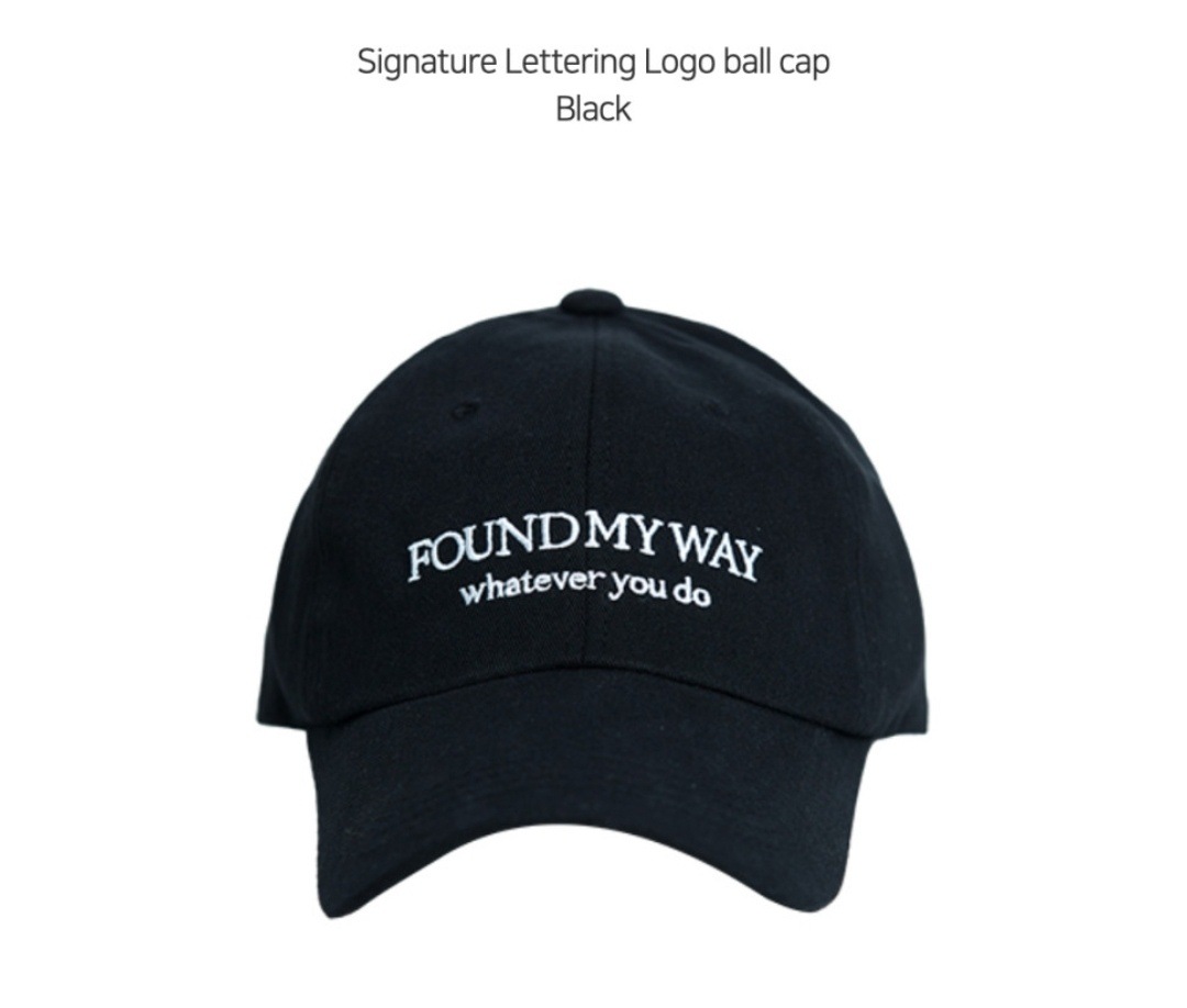 [STRAYKIDSチャンビン着用] Signature Lettering Logo Ball Cap 今だけセール！☆Stray Kids チャンビン 着用！！【FOUND MY WAY