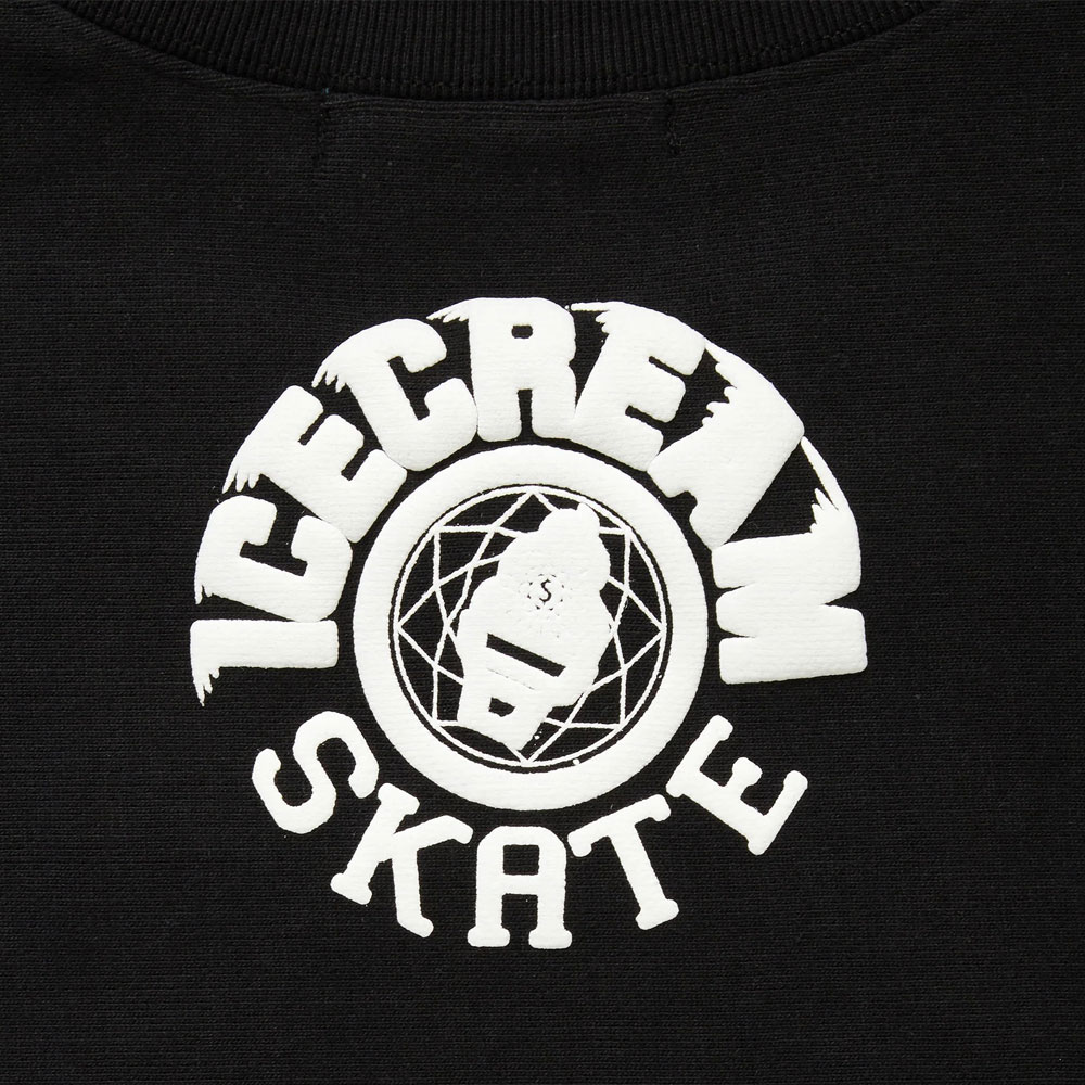 【ICECREAM/ アイスクリーム】クルースウェット/PUFF PRINT SWEATSHIRT ICECREAM SKATE ICEJP243K003 【ICECREAM/ アイスクリーム】クルースウェット/PUFF PRINT SWEATSHIRT ICECREAM SKATE ICEJP243K003