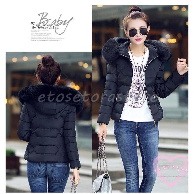 Hot!!!万能流行感 ダウンコート レディース フード付き ダウンジャケット アウター エレガント ファスナー ショット丈 秋 冬 ファー カジュアル 防寒 防風 冬服 通勤 Hot!!!万能流行感 ダウンコート レディース フード付き ダウンジャケット アウター エレガント ファスナー ショット丈 秋 冬 ファー カジュアル 防寒 防風 冬服 通勤