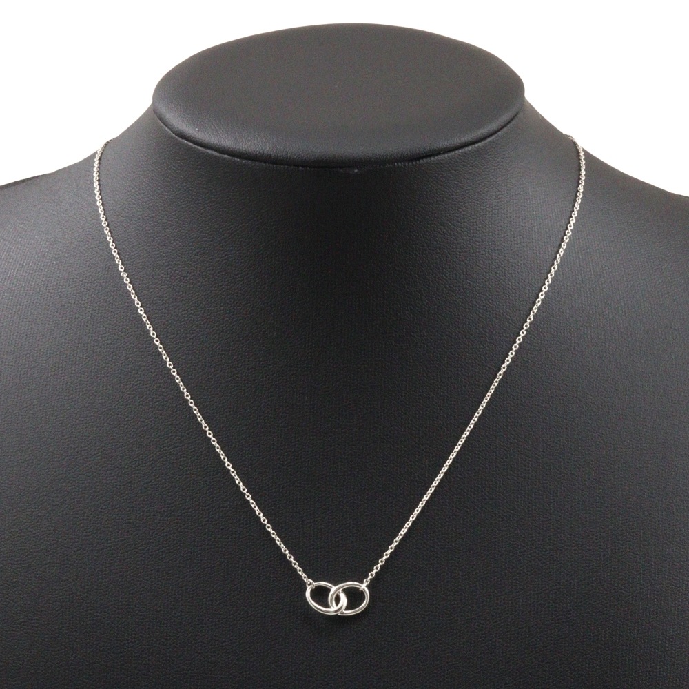 ダブルループ ネックレス シルバー925 約1.69g レディース 中古品 Aランク ダブルループ ネックレス シルバー925 約1.69g レディース 中古品 Aランク
