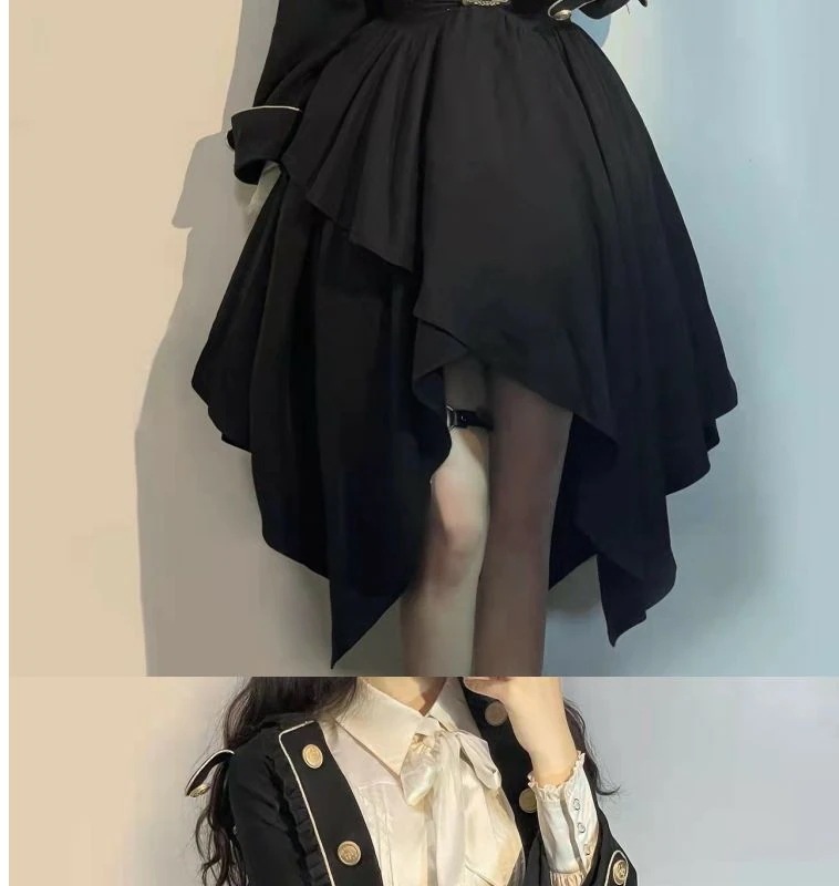 【急速出荷!】ロリータ コスプレ コスプレ セクシー カレッジスタイル ロリータ ロリータ クリスマス ディアボロ風 ミドル丈スカート ジャケット ワンピース セット 秋 【急速出荷!】ロリータ コスプレ コスプレ セクシー カレッジスタイル ロリータ ロリータ クリスマス ディアボロ風 ミドル丈スカート ジャケット ワンピース セット 秋