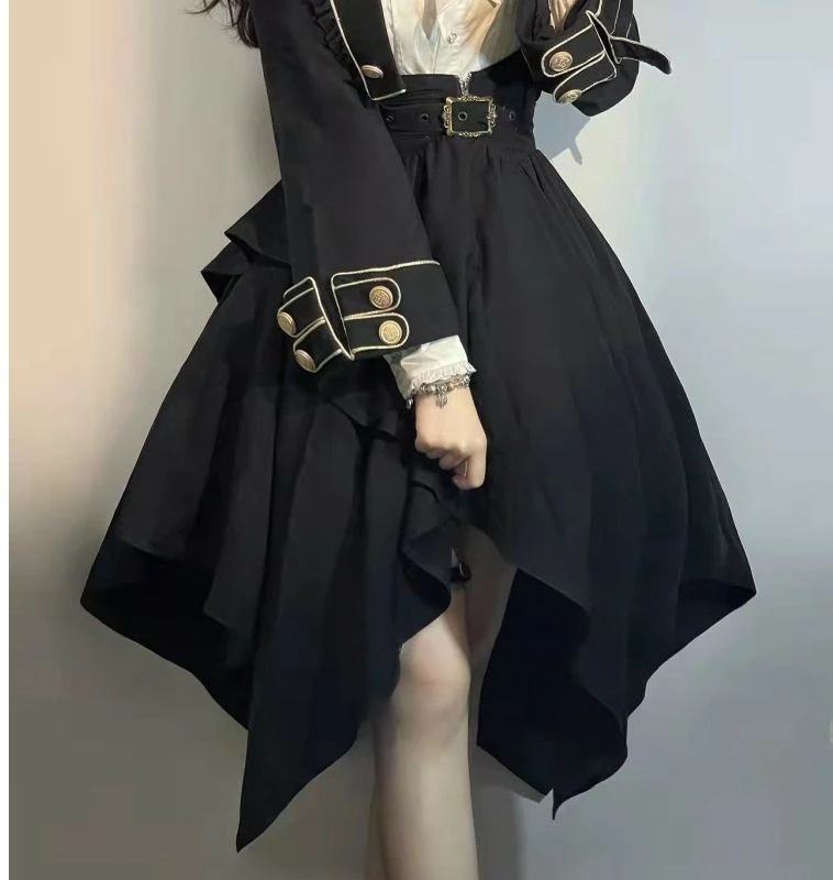 【急速出荷!】ロリータ コスプレ コスプレ セクシー カレッジスタイル ロリータ ロリータ クリスマス ディアボロ風 ミドル丈スカート ジャケット ワンピース セット 秋 【急速出荷!】ロリータ コスプレ コスプレ セクシー カレッジスタイル ロリータ ロリータ クリスマス ディアボロ風 ミドル丈スカート ジャケット ワンピース セット 秋