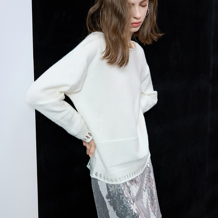 トップス セーター 長袖 ラウンドネック プルオーバー ミディアム丈 透かし編み かわいい 大人可愛い きれいめ シンプル 上品 レトロ おしゃれ かっこいい カジュアル こなれ感 個性的 主役級 トップス セーター 長袖 ラウンドネック プルオーバー ミディアム丈 透かし編み かわいい 大人可愛い きれいめ シンプル 上品 レトロ おしゃれ かっこいい カジュアル こなれ感 個性的 主役級