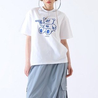 【IVE ガウル 着用】Bad Bear White T-Shirts 半袖Tシャツ「男女兼用」 【IVE ガウル 着用】Bad Bear White T-Shirts 半袖Tシャツ「男女兼用」