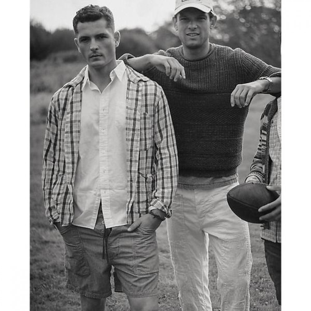 RRL インディゴ コットン リネン シャンブレー ショート (MNRRSHO14G20040410)