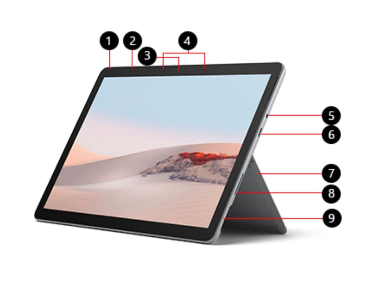 Microsoft Surface Go 2 LTE 対応 美品 CUPCore m3-8100y / 1.1GHz メモリー 8GB