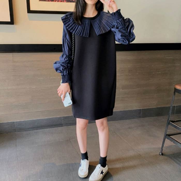 ひざ丈 ワンピース レディース ミニ 黒 無地 長袖 ビックカラー 切り替え 大人可愛い カジュアル 個性的 黒 紺 ワンピ ドレス ブラック コーデ 甘辛 ユニーク スポーティー ネイビー レトロ ひざ丈 ワンピース レディース ミニ 黒 無地 長袖 ビックカラー 切り替え 大人可愛い カジュアル 個性的 黒 紺 ワンピ ドレス ブラック コーデ 甘辛 ユニーク スポーティー ネイビー レトロ