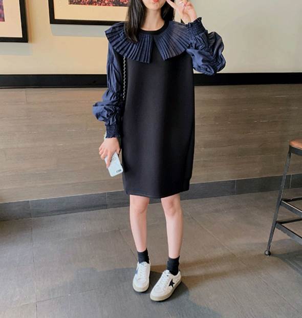 ひざ丈 ワンピース レディース ミニ 黒 無地 長袖 ビックカラー 切り替え 大人可愛い カジュアル 個性的 黒 紺 ワンピ ドレス ブラック コーデ 甘辛 ユニーク スポーティー ネイビー レトロ ひざ丈 ワンピース レディース ミニ 黒 無地 長袖 ビックカラー 切り替え 大人可愛い カジュアル 個性的 黒 紺 ワンピ ドレス ブラック コーデ 甘辛 ユニーク スポーティー ネイビー レトロ