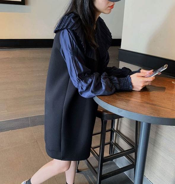 ひざ丈 ワンピース レディース ミニ 黒 無地 長袖 ビックカラー 切り替え 大人可愛い カジュアル 個性的 黒 紺 ワンピ ドレス ブラック コーデ 甘辛 ユニーク スポーティー ネイビー レトロ ひざ丈 ワンピース レディース ミニ 黒 無地 長袖 ビックカラー 切り替え 大人可愛い カジュアル 個性的 黒 紺 ワンピ ドレス ブラック コーデ 甘辛 ユニーク スポーティー ネイビー レトロ