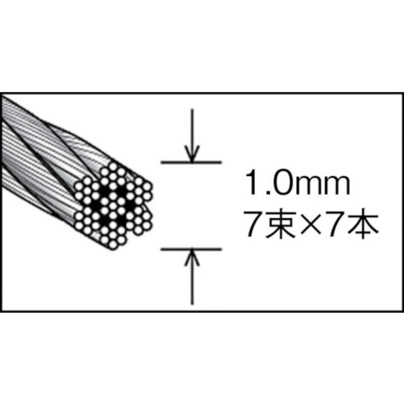 トラスコ中山 ステンレスワイヤロープ φ5mm×30m CWS5S30 トラスコ中山 ステンレスワイヤロープ φ5mm×30m CWS5S30