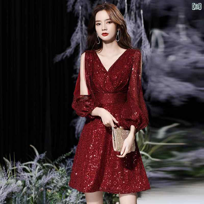 ドレス パーティー レディース レディース ハイエンドの 小さい イブニングドレス パーティー 高貴な 社交 界の ショート ドレス 年次 ドレス パーティー レディース レディース ハイエンドの 小さい イブニングドレス パーティー 高貴な 社交 界の ショート ドレス 年次