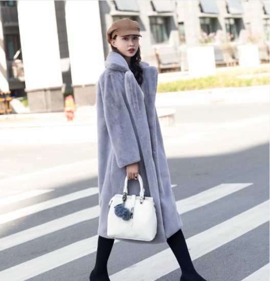 【取寄：納期2週間】フェイクファーコート レディース ロングコート 羽織 アウター コート 長袖 ふわふわ 暖か 防寒 冬 シンプル 無地 きれいめ エレガント カジュアル 大きいサイズ お出掛け