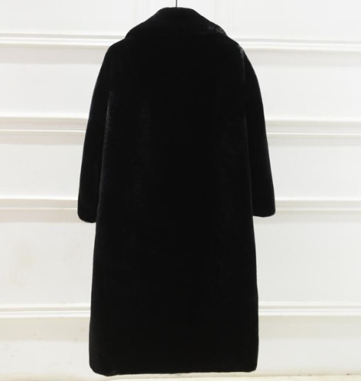 【取寄：納期2週間】フェイクファーコート レディース ロングコート 羽織 アウター コート 長袖 ふわふわ 暖か 防寒 冬 シンプル 無地 きれいめ エレガント カジュアル 大きいサイズ お出掛け