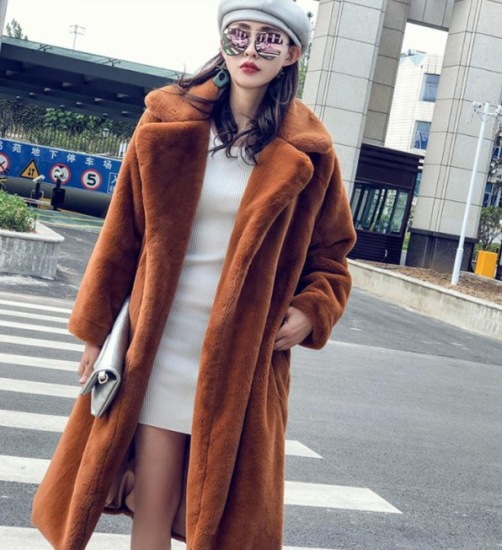 【取寄：納期2週間】フェイクファーコート レディース ロングコート 羽織 アウター コート 長袖 ふわふわ 暖か 防寒 冬 シンプル 無地 きれいめ エレガント カジュアル 大きいサイズ お出掛け