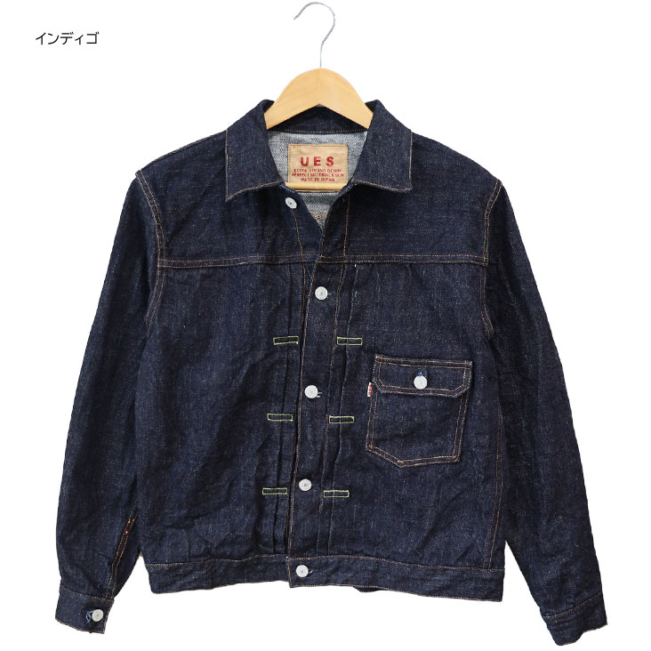 UES ウエス 1st デニムジャケット 17oz デニム ワンウォッシュ 赤耳 シンチバック セルビッチデニム Tバック ジャケット 上質 クラシック バックシンチ カジュアル W901-Z UES ウエス 1st デニムジャケット 17oz デニム ワンウォッシュ 赤耳 シンチバック セルビッチデニム Tバック ジャケット 上質 クラシック バックシンチ カジュアル W901-Z